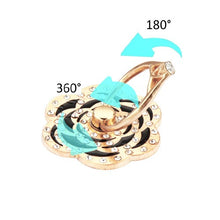 Load image into Gallery viewer, Black Flower Diamond Adhesive Ring Stand