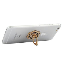 Load image into Gallery viewer, Black Flower Diamond Adhesive Ring Stand