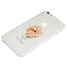 Load image into Gallery viewer, Pink Flower Diamond Adhesive Ring Stand