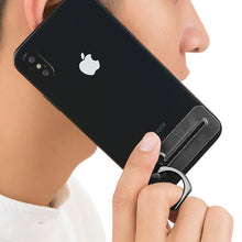 Load image into Gallery viewer, Electroplating Black Matte Sliding Metal Ring Stand