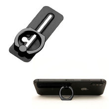 Load image into Gallery viewer, Electroplating Black Matte Sliding Metal Ring Stand