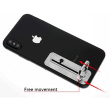 Load image into Gallery viewer, Electroplating Silver Matte Sliding Metal Ring Stand