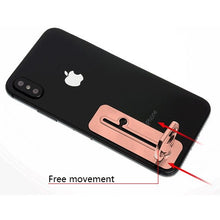 Load image into Gallery viewer, Electroplating Rose Gold Sliding Metal Ring Stand