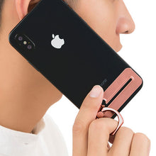 Load image into Gallery viewer, Electroplating Rose Gold Sliding Metal Ring Stand