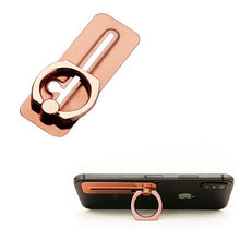 Load image into Gallery viewer, Electroplating Rose Gold Sliding Metal Ring Stand