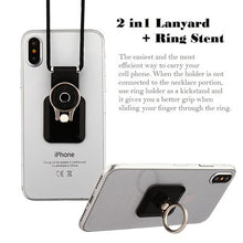 Load image into Gallery viewer, Square Ring Stand (with Black Lanyard)