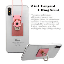 Load image into Gallery viewer, Square Ring Stand (with Rose Gold Lanyard)