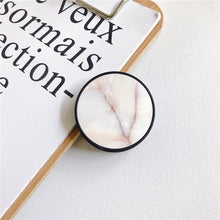 Load image into Gallery viewer, Glossy Popular Marble Expanding Phone Stand Grip Finger Rring Support Anti-Fall Round Foldable Mobile Phone Holder for iPhone 11