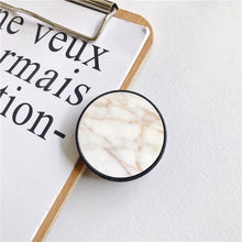 Load image into Gallery viewer, Glossy Popular Marble Expanding Phone Stand Grip Finger Rring Support Anti-Fall Round Foldable Mobile Phone Holder for iPhone 11