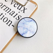 Load image into Gallery viewer, Glossy Popular Marble Expanding Phone Stand Grip Finger Rring Support Anti-Fall Round Foldable Mobile Phone Holder for iPhone 11