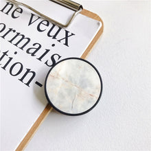Load image into Gallery viewer, Glossy Popular Marble Expanding Phone Stand Grip Finger Rring Support Anti-Fall Round Foldable Mobile Phone Holder for iPhone 11