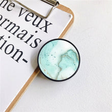 Load image into Gallery viewer, Glossy Popular Marble Expanding Phone Stand Grip Finger Rring Support Anti-Fall Round Foldable Mobile Phone Holder for iPhone 11