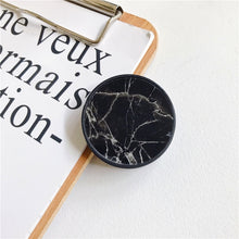 Load image into Gallery viewer, Glossy Popular Marble Expanding Phone Stand Grip Finger Rring Support Anti-Fall Round Foldable Mobile Phone Holder for iPhone 11