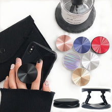 Load image into Gallery viewer, Metal Surface Expanding Phone socket ring Holder Universal Mobile Phone Finger Grip Holder Flexible Phone Stand for all phone