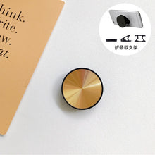 Load image into Gallery viewer, Metal Surface Expanding Phone socket ring Holder Universal Mobile Phone Finger Grip Holder Flexible Phone Stand for all phone