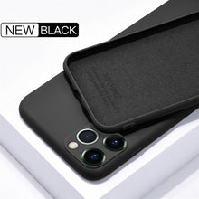 Load image into Gallery viewer, For iPhone 11 12 Pro SE 2 Case Luxury Original Silicone Full Protection Soft Cover For iPhone X XR 11 XS Max 7 8 6 6s Phone Case