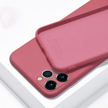 Load image into Gallery viewer, For iPhone 11 12 Pro SE 2 Case Luxury Original Silicone Full Protection Soft Cover For iPhone X XR 11 XS Max 7 8 6 6s Phone Case