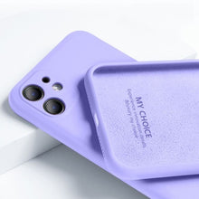 Load image into Gallery viewer, For iPhone 11 12 Pro SE 2 Case Luxury Original Silicone Full Protection Soft Cover For iPhone X XR 11 XS Max 7 8 6 6s Phone Case