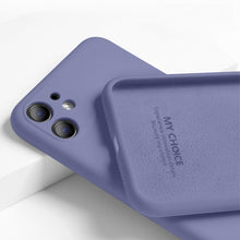 Load image into Gallery viewer, For iPhone 11 12 Pro SE 2 Case Luxury Original Silicone Full Protection Soft Cover For iPhone X XR 11 XS Max 7 8 6 6s Phone Case